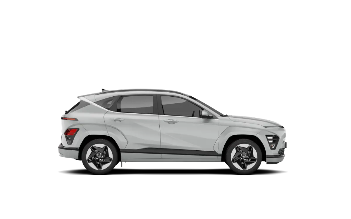 HYUNDAI Kona - 1 Hyundai KONA 1.6 T-GDI Executive, widok z boku, kolor biały.