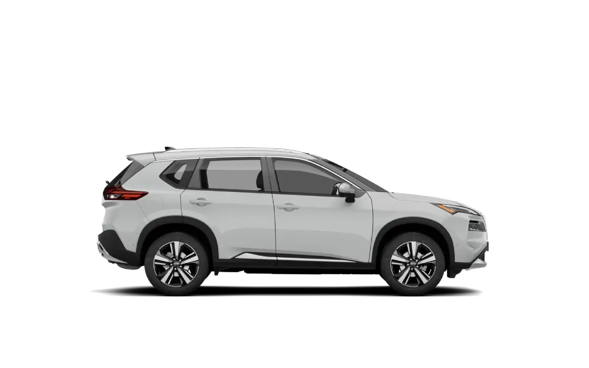 NISSAN X-Trail - 1 Srebrny Nissan X-Trail Tekna 1.5 e-POWER e-4ORCE, widok z boku.