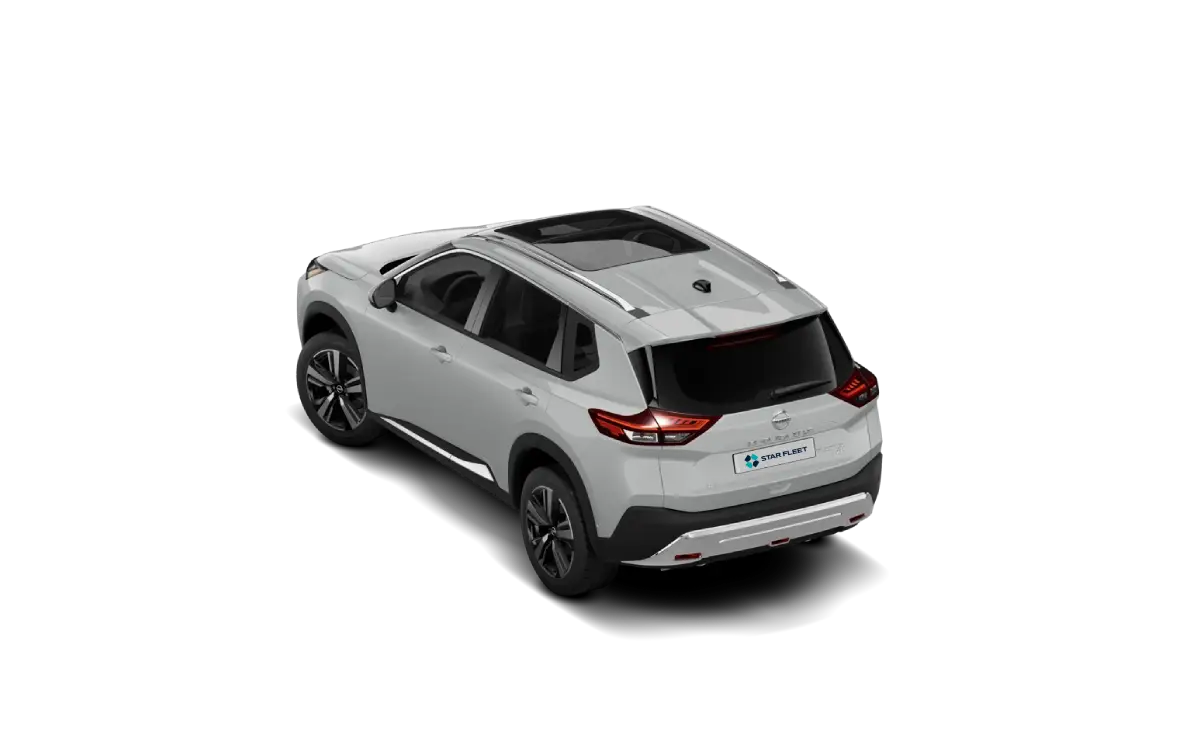 NISSAN X-Trail - 2 Biały Nissan X-Trail Tekna 1.5 e-POWER e-4ORCE, widok z tyłu.