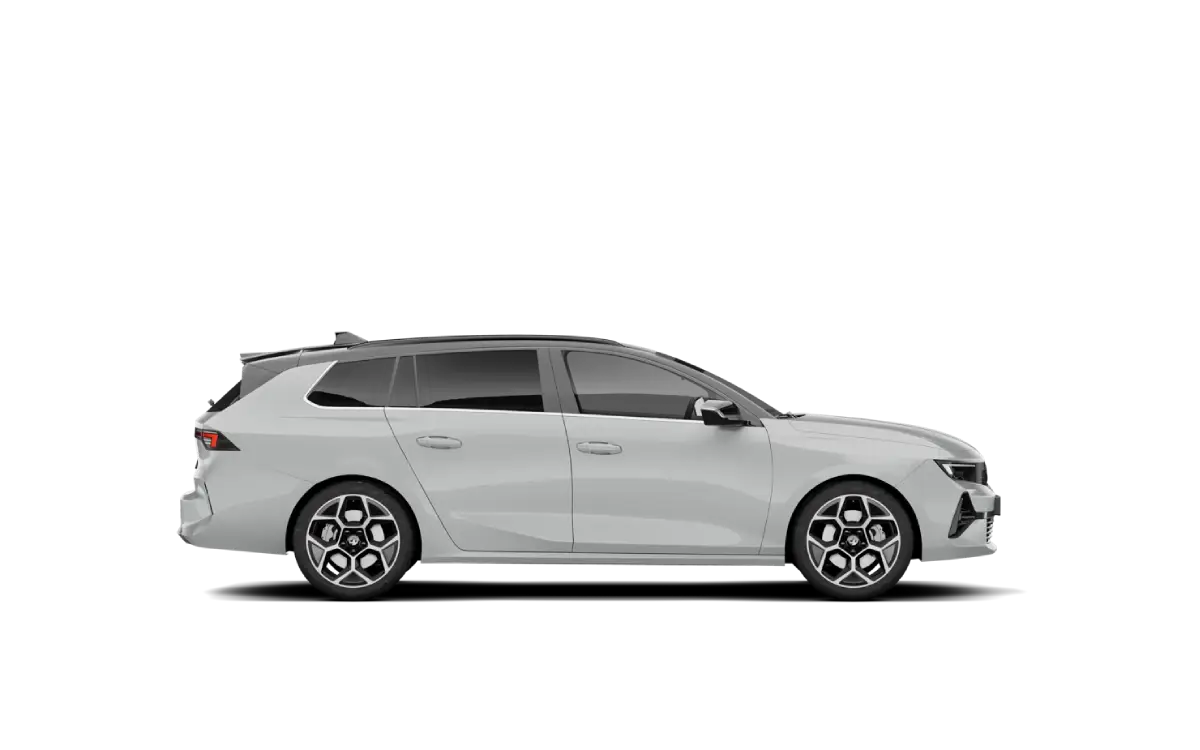 OPEL Astra kombi - 1 Opel Astra 1.2 Turbo GS kombi, widok z boku.